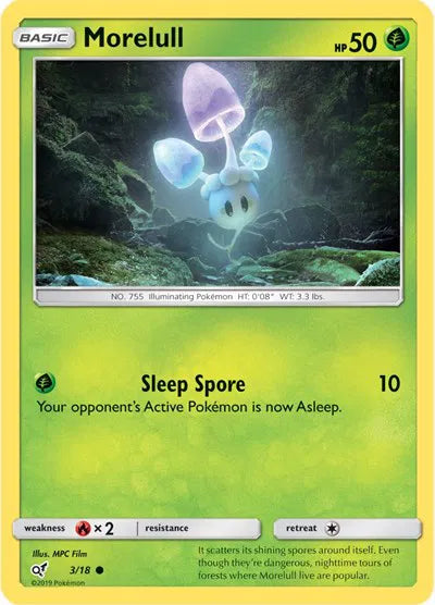 Morelull (Holo Common) 3 · Holofoil (Detective Pikachu)