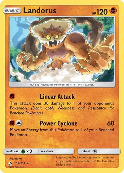Landorus 103 · Holofoil (Unbroken Bonds)