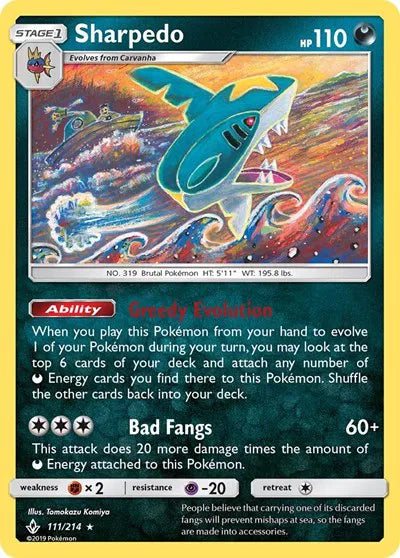 Sharpedo 111 · Normal (Unbroken Bonds)