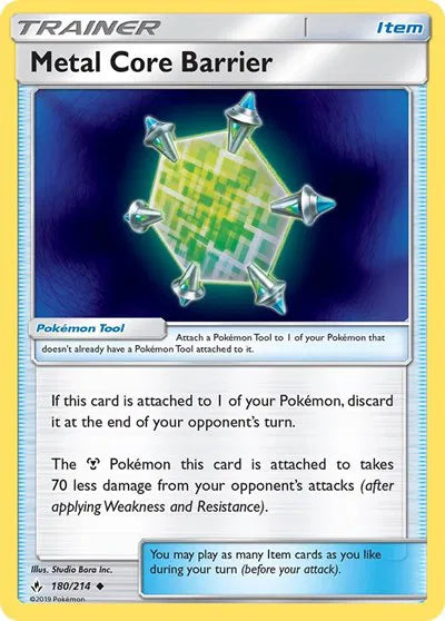 Metal Core Barrier 180 · Normal (Unbroken Bonds)