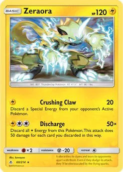 Zeraora (SM Unbroken Bonds) (Cracked Ice Holo) 060/214 (Deck Exclusives)