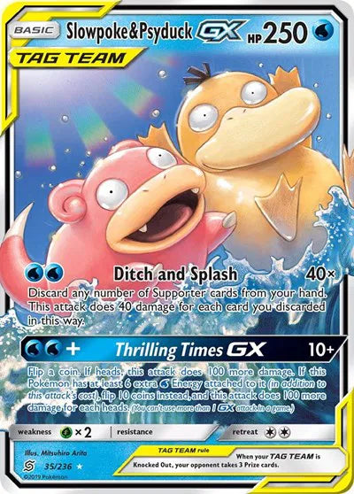 Slowpoke & Psyduck GX 35/236 (Unified Minds) — PSA 10