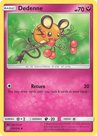 Dedenne 145/236 · Normal (Unified Minds)