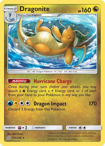 Dragonite 151/236 · Reverse Holofoil (Unified Minds)