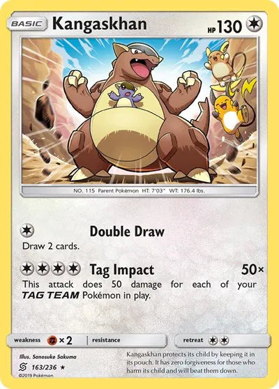 Kangaskhan 163/236 · Holofoil (Unified Minds) Cameo Raichu By Sanosuke