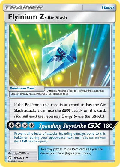 Flyinium Z: Air Slash 195/236 · Normal (Unified Minds)