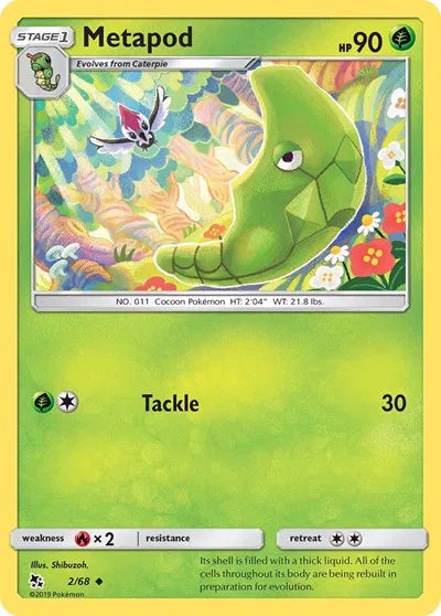 Metapod 2/68 (Hidden Fates)