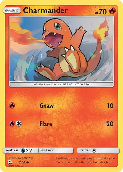 Charmander 7/68 · Normal (Hidden Fates)