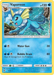 Vaporeon 18/68 · Reverse Holofoil (Hidden Fates)