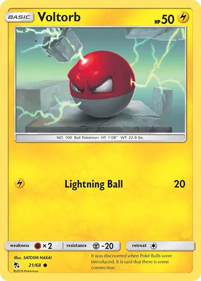 Voltorb 21/68 · Normal (Hidden Fates)