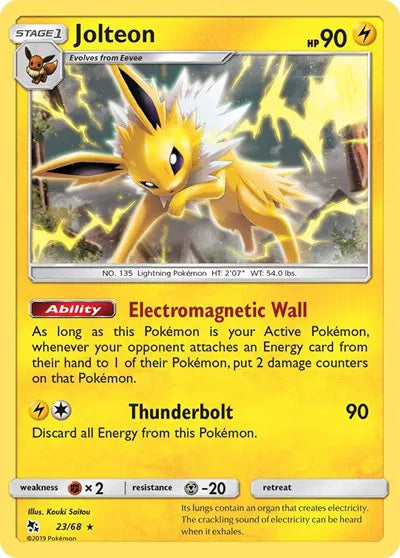 Jolteon 23/68 · Reverse Holofoil (Hidden Fates)