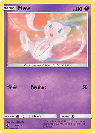 Mew 32/68 · Normal (Hidden Fates)