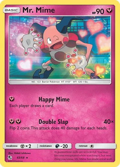 Mr. Mime 43/68 · Normal (Hidden Fates)
