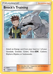 Brock's Training 55/68 · Reverse Holofoil (Hidden Fates)