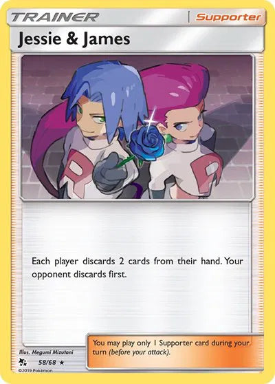 Jessie & James 58/68 · Holofoil (Hidden Fates)