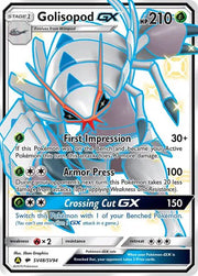 Golisopod GX SV48/SV94 Hidden Fates Holo Full Art Pokemon Card