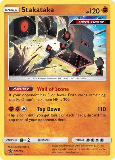 Stakataka SM209 · Holofoil (Sun & Moon Promo)
