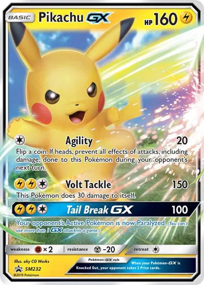 Pikachu GX SM232 (Sun & Moon Promo)