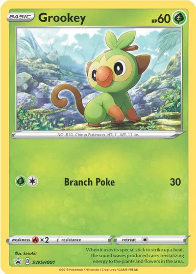 Grookey (Holofoil) Sword & Shield Promo Promo SWSH001