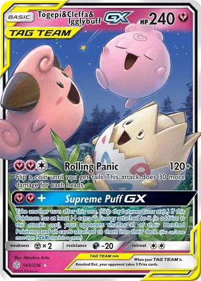 Togepi & Cleffa & Igglybuff GX 143/236 (Cosmic Eclipse)