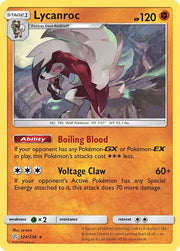 Lycanroc 124/236 · Holofoil (Cosmic Eclipse)