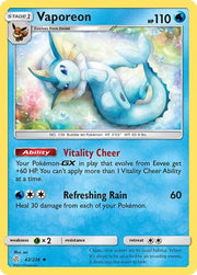 Vaporeon 42/236 · Normal (Cosmic Eclipse)