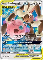 Mega Lopunny & Jigglypuff GX 165/236 · Holofoil (Cosmic Eclipse)