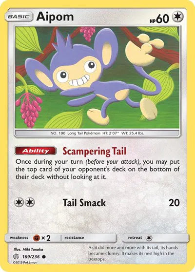 Aipom Cosmic Eclipse Common • 169/236 Normal