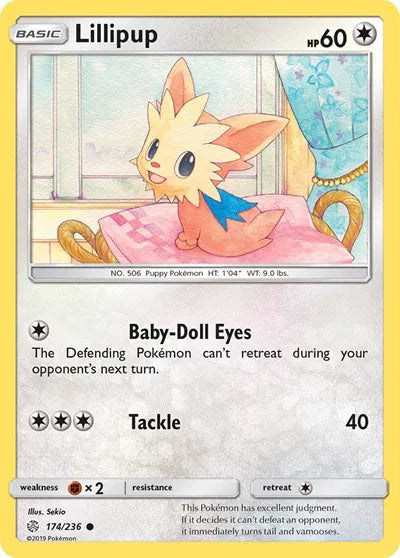 Lillipup (Reverse Holofoil) Cosmic Eclipse Common 174/236