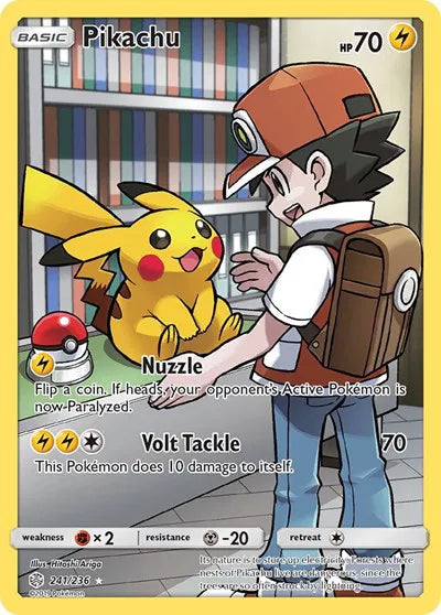 Pikachu (Secret) 241/236 · Holofoil (Cosmic Eclipse)