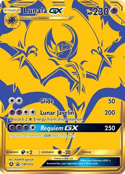 Sun & Moon Promo Lunala GX SM103a