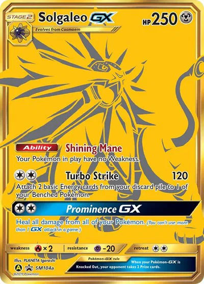 Solgaleo GX SM104a (Sun & Moon Promo)
