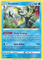 Inteleon (058) 058/202 · Holofoil (Sword & Shield Base Set)