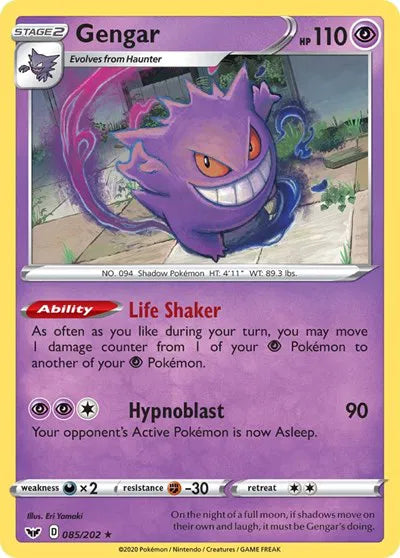 Gengar 085/202 · Holofoil (Sword & Shield Base Set)