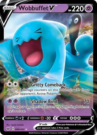 Wobbuffet V 086/202 (Sword & Shield Base Set)