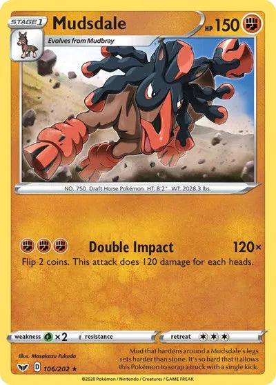 Mudsdale 106/202 · Normal (Sword & Shield Base Set)