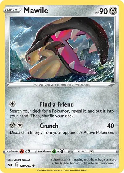 Mawile 129/202 · Normal (Sword & Shield Base Set)