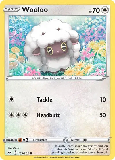 Wooloo (153) 153/202 · Normal (Sword & Shield Base Set)