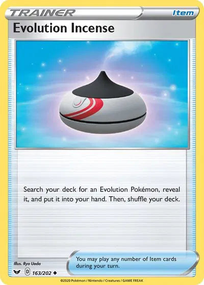 Evolution Incense 163/202 · Normal (Sword & Shield Base Set)