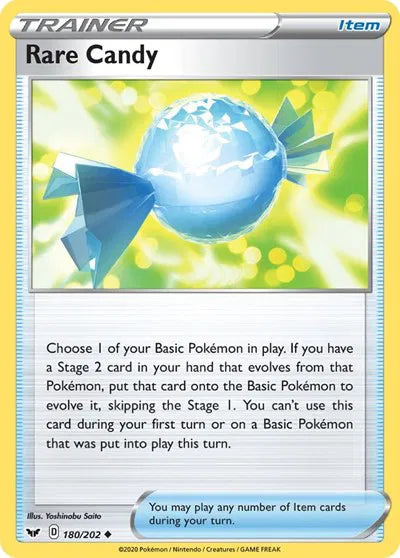 Rare Candy 180/202 · Normal (Sword & Shield Base Set)