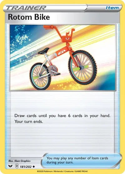 Rotom Bike 181/202 · Normal (Sword & Shield Base Set)