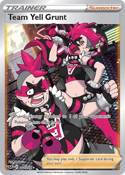 Team Yell Grunt (Full Art) 202/202 (Sword & Shield Base Set)
