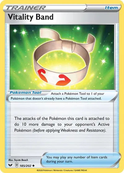 Vitality Band 185/202 · Normal (Sword & Shield Base Set)
