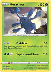 Heracross 006/192 · Reverse Holofoil (Rebel Clash)