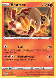 Heatmor 034/192 · Reverse Holofoil (Rebel Clash)
