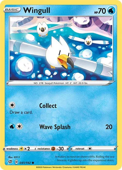 Wingull 041/192 · Reverse Holofoil (Rebel Clash)