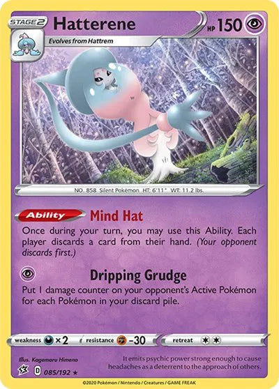 Hatterene 085/192 · Holofoil (Rebel Clash)