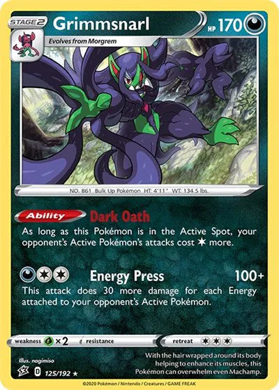 Grimmsnarl 125/192 · Holofoil (Rebel Clash)