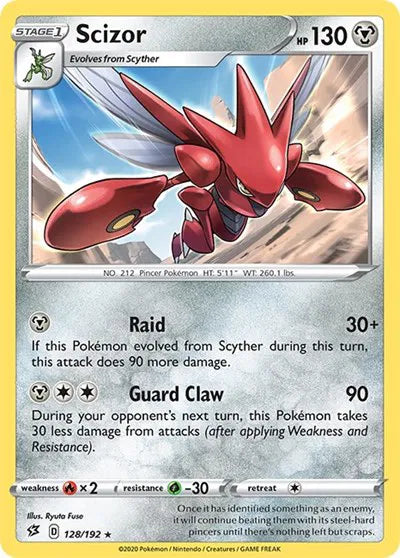 Scizor 128/192 · Normal (Rebel Clash)