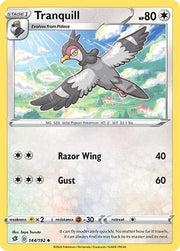 Tranquill 144/192 · Reverse Holofoil (Rebel Clash)